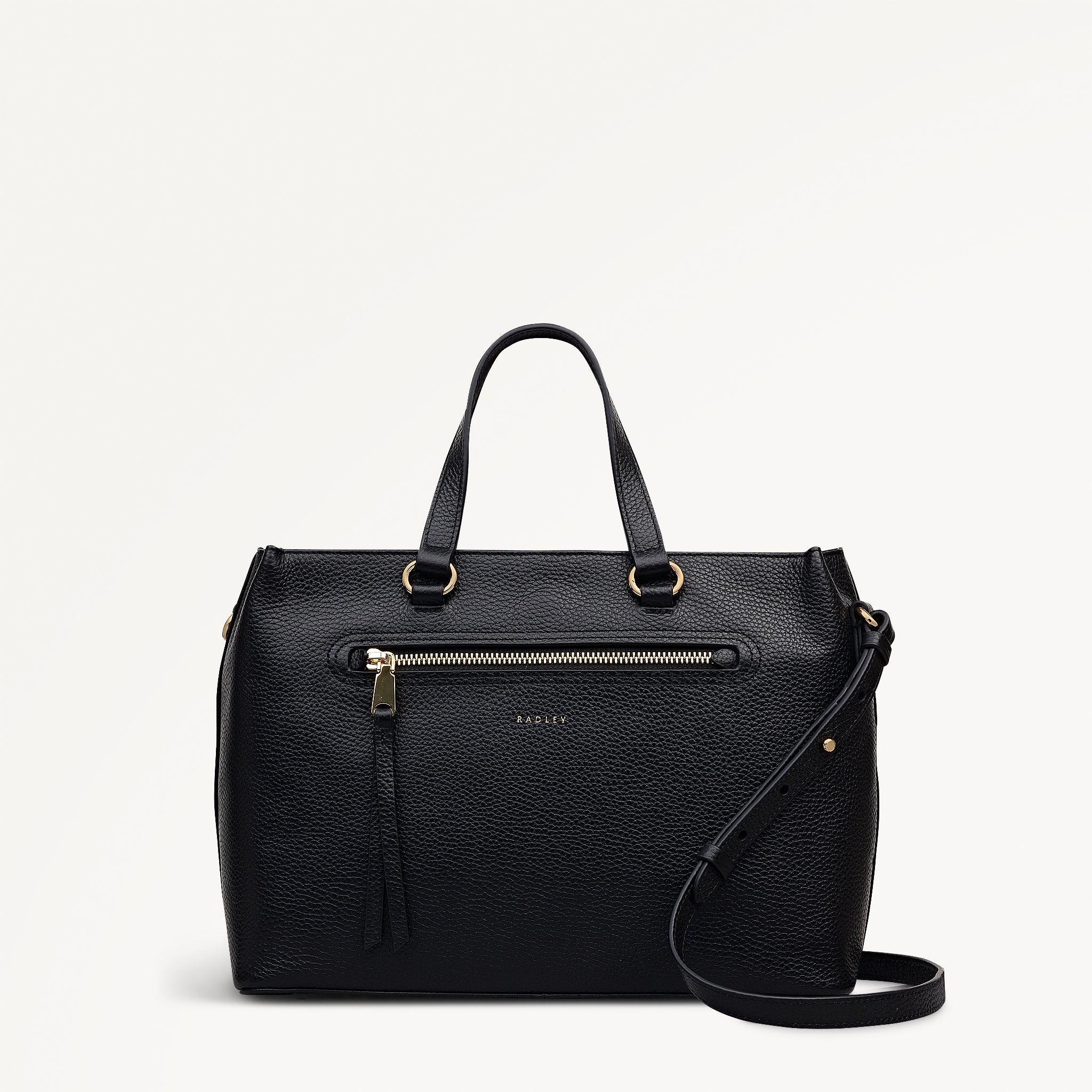 Pickwick Leather Medium Ziptop Grab Bag - POHZ11205