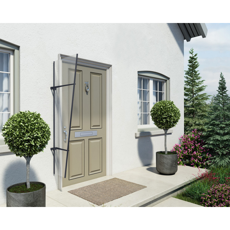 Marquise latérale de porte Pegasus gris foncé 170,5 x 63,5 cm CANOPIA