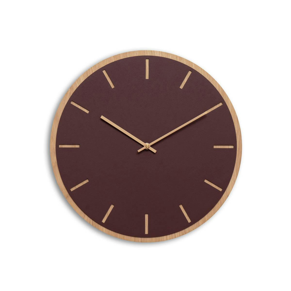 - Horloge murale en linoléum rouge D38cm
