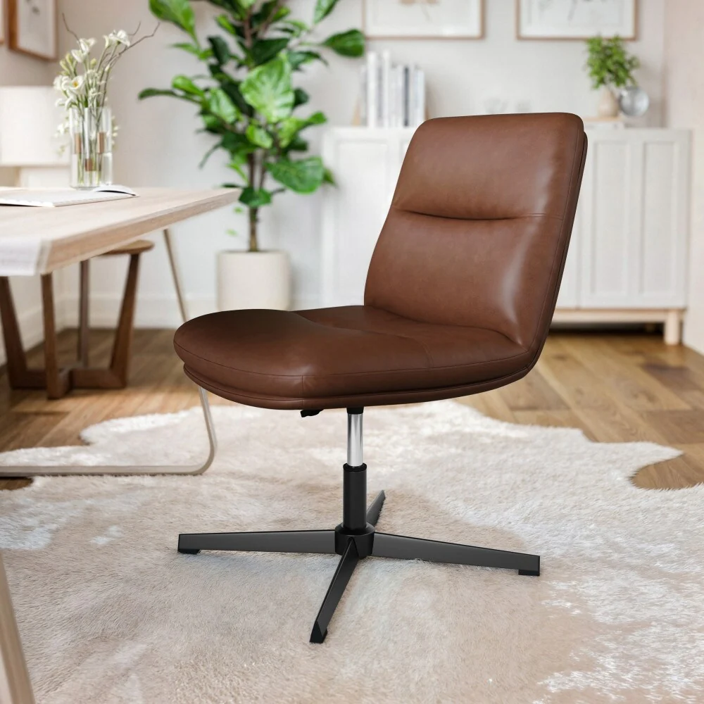 Commercial Mid-Back Padded Upholstered Swivel Office Chair - 28.25W x 28.25D x 29.25 - 34.25H