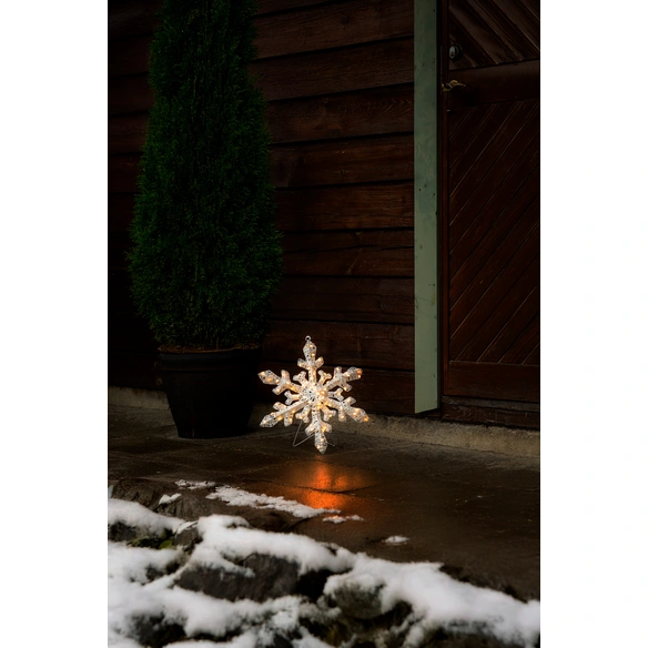 LED-Dekoration, LxH: 41,5x35 cm, 70 LED, bernsteinfarben