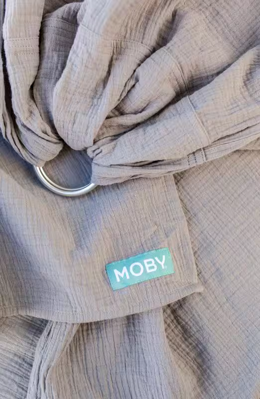 Moby Ring Sling Baby Carrier, Grey