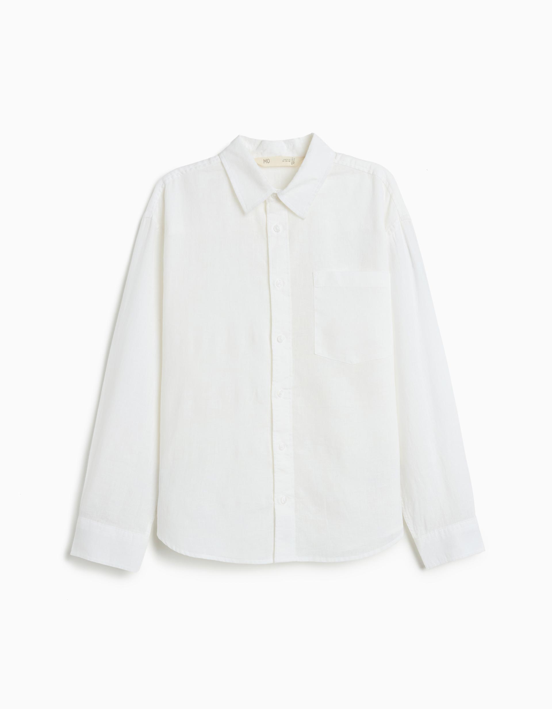 Camisa 'Relaxed Fit', Menino, Branco
