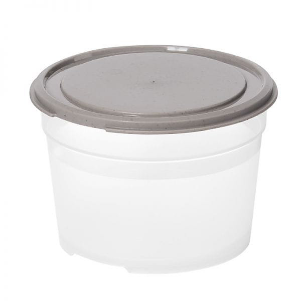 Boite plastique alimentaire ronde de 0,3 à 0,6 litre - 0,6 Litre