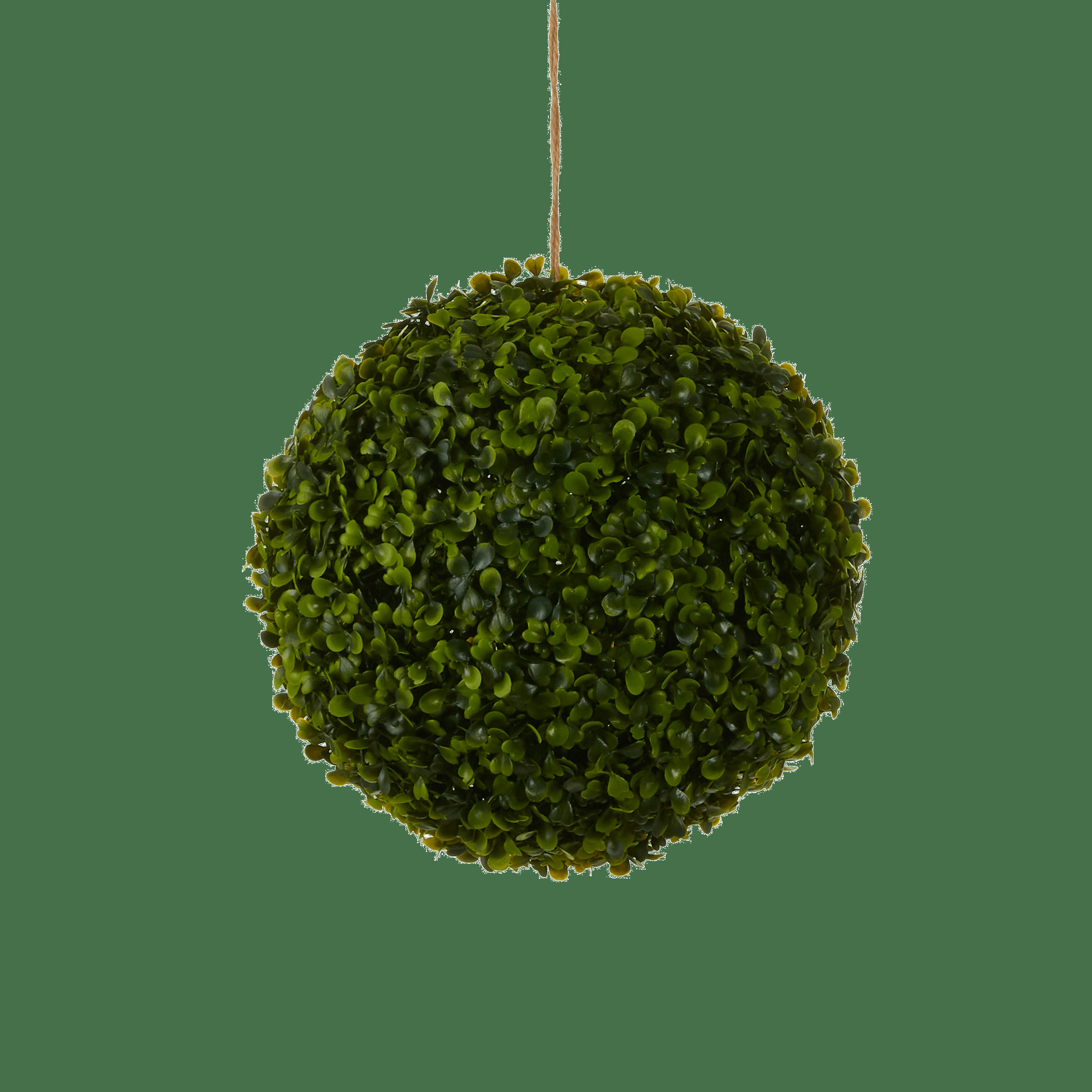 - Boule de buis artificielle d'extérieur vert D28