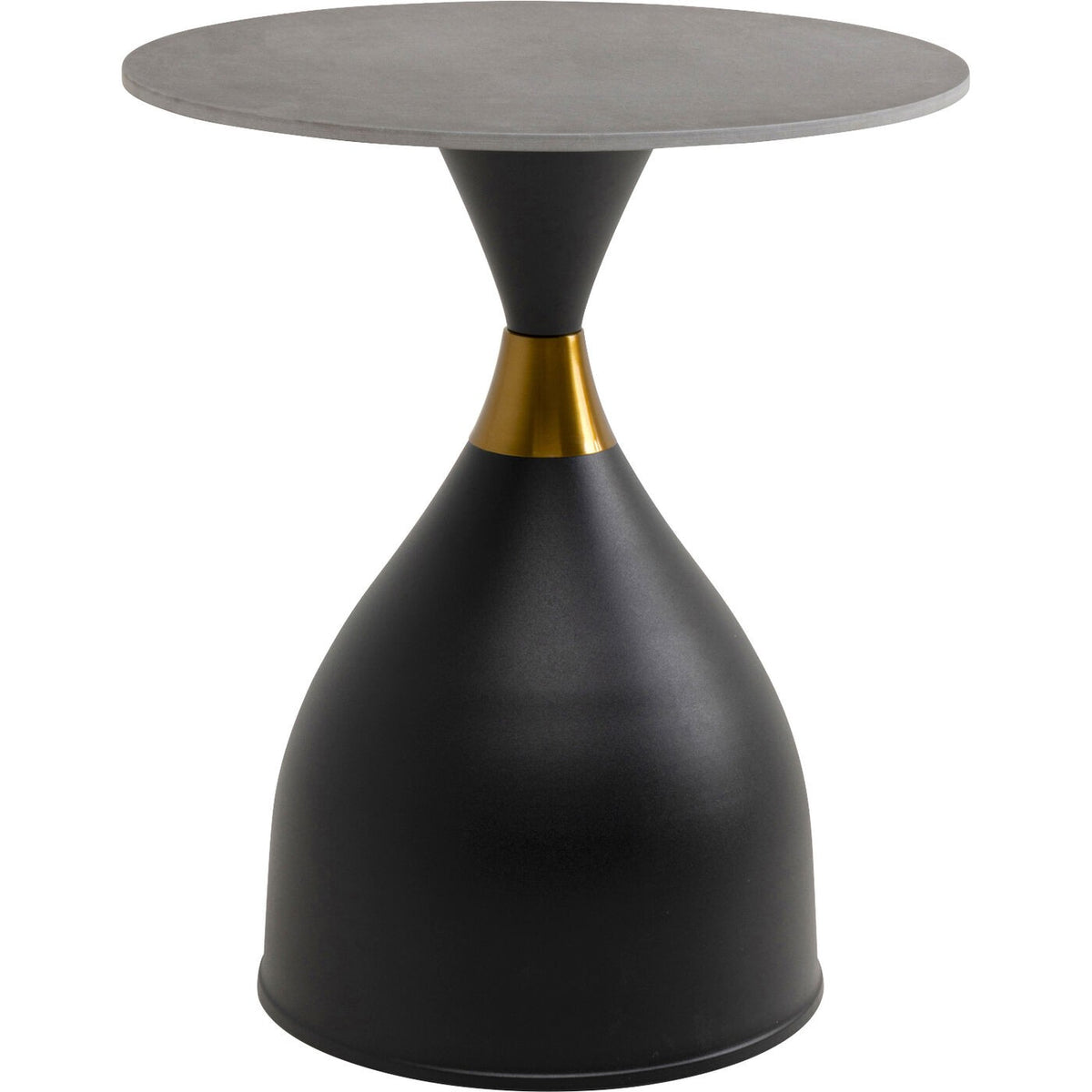 Kare Design Bijzettafel Wish zwart Ø50cm