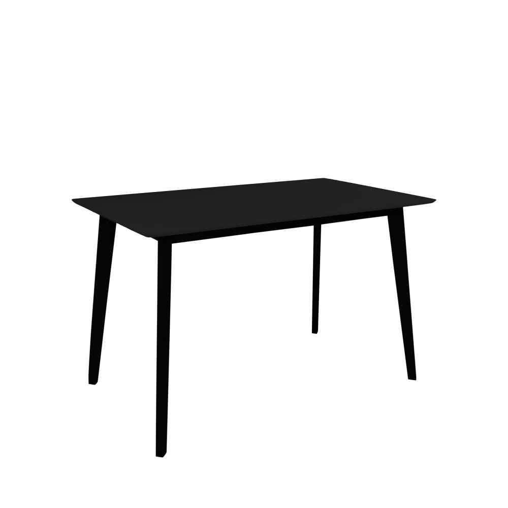 VOJENS - Table à manger en bois 120x70cm noir