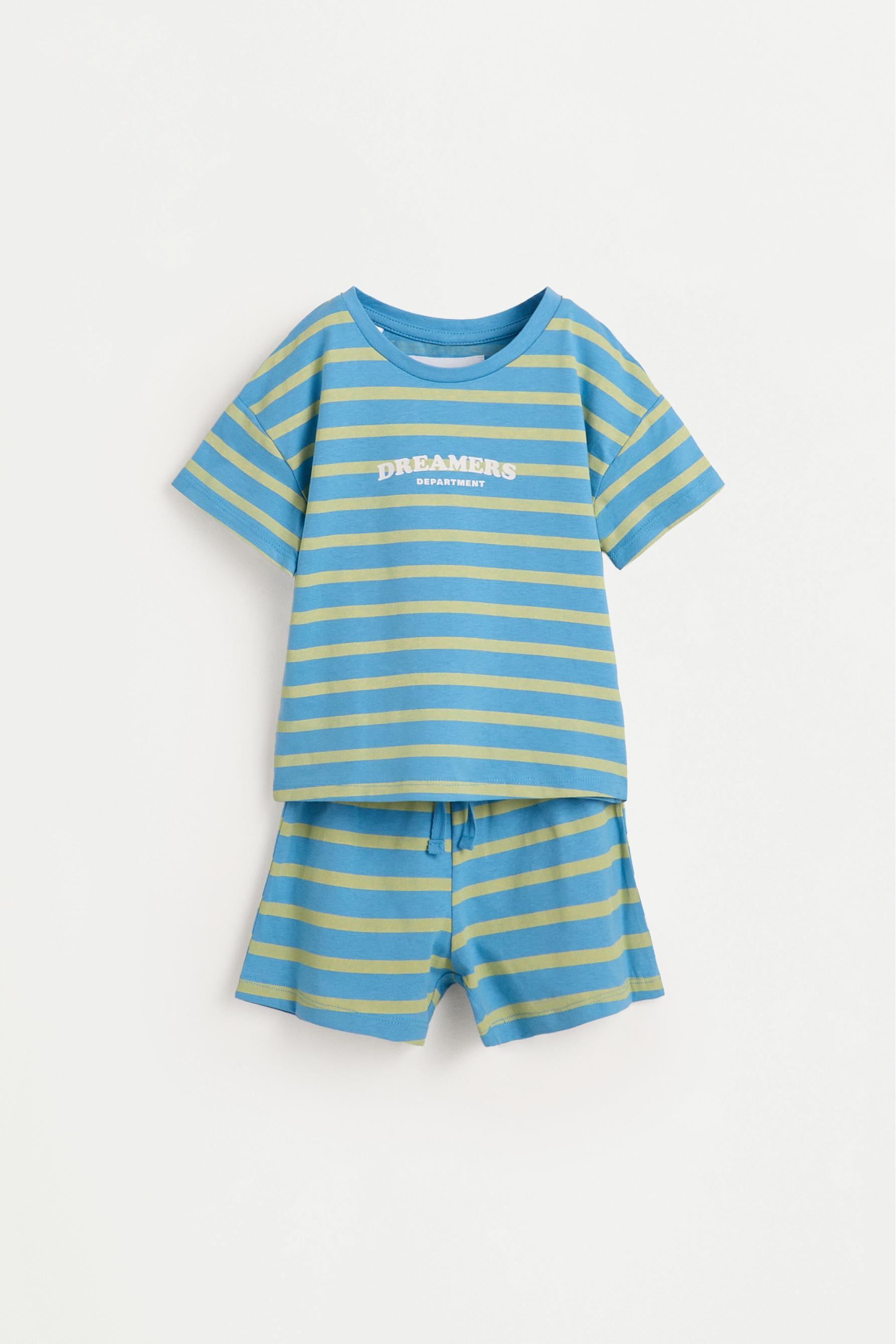 Pijama corto rayas