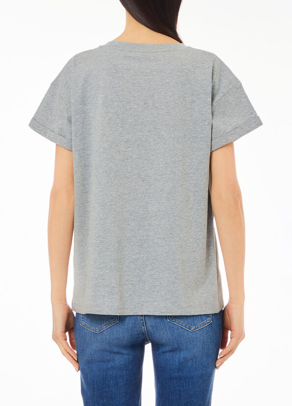 T-shirt in jersey con taschino