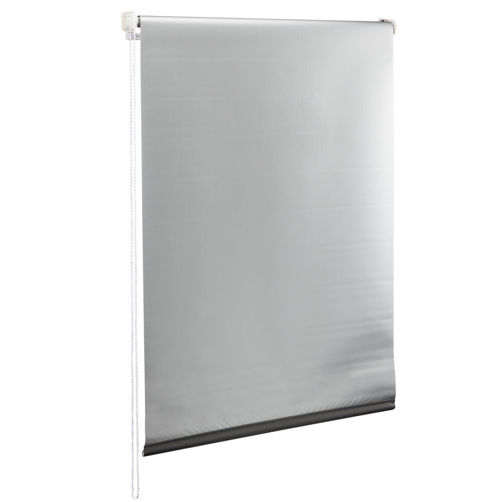 Store enrouleur avec ou sans perçage occultant gris 45.5x160cm