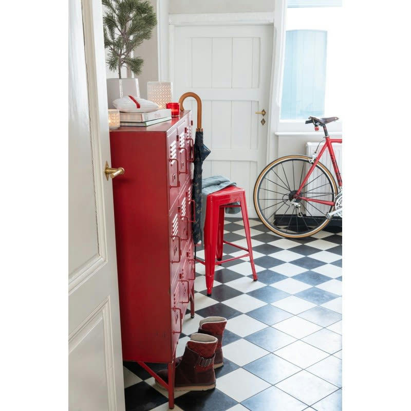 CÉRAMIQUE - cachepot rond en céramique blanc 18x18x17 cm