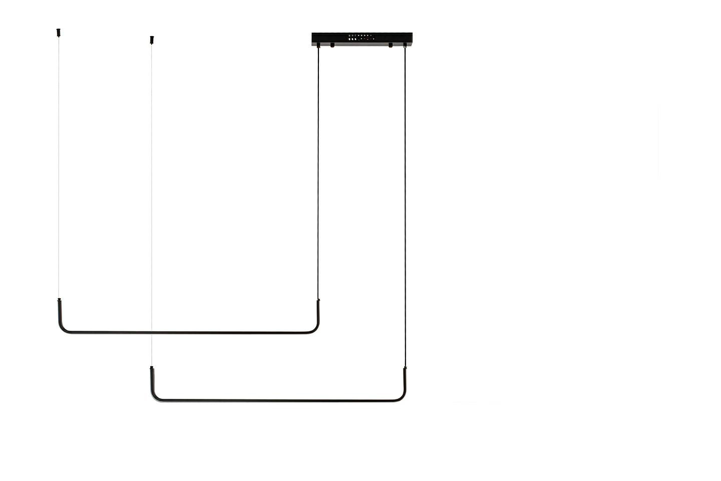 MOOSEE lampa wisząca SHAPE DUO 120 czarna
