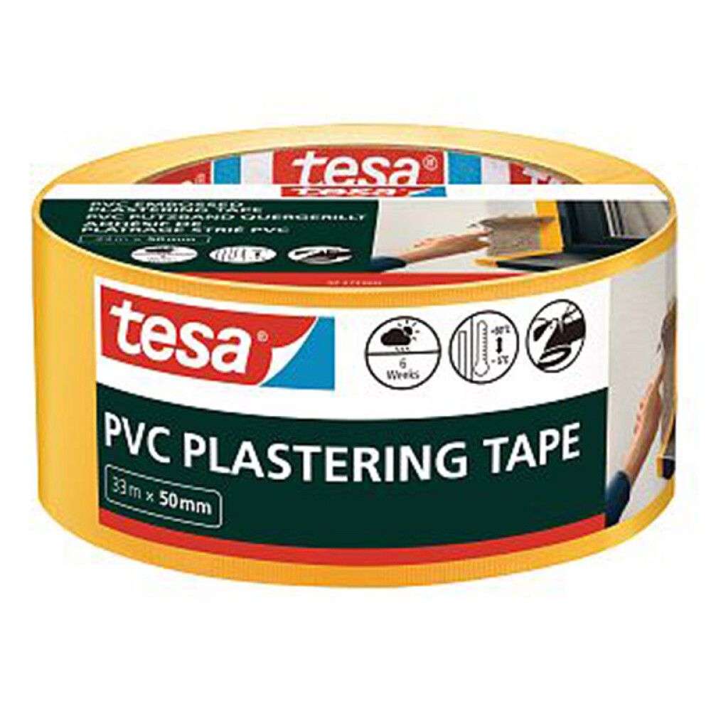BYGGTAPE TESSA EMBOSSED PVC 50MMX33M