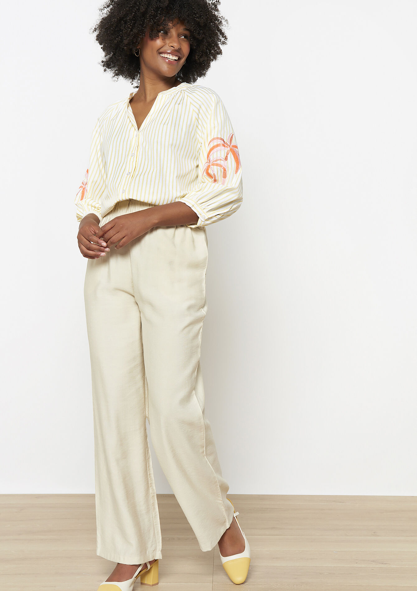 Losvallende wijde broek