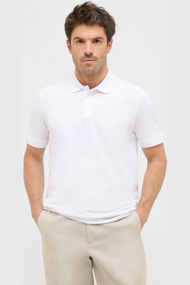 ETERNA Regular Fit Poloshirt weiss, Einfarbig