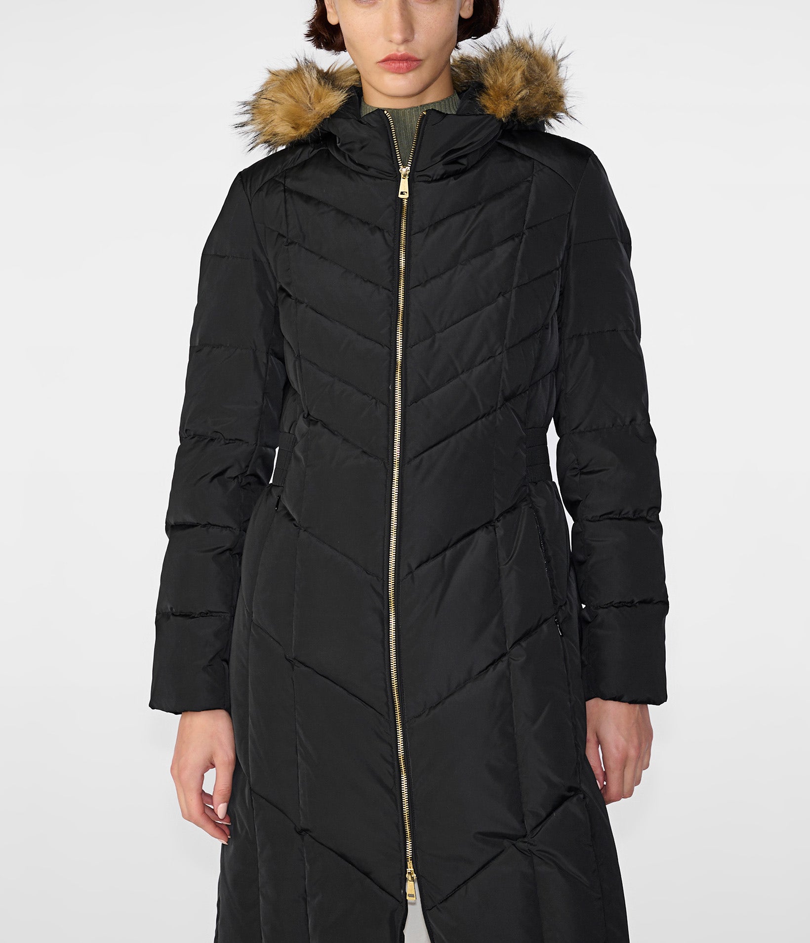 Long Hooded Puffer Jacket