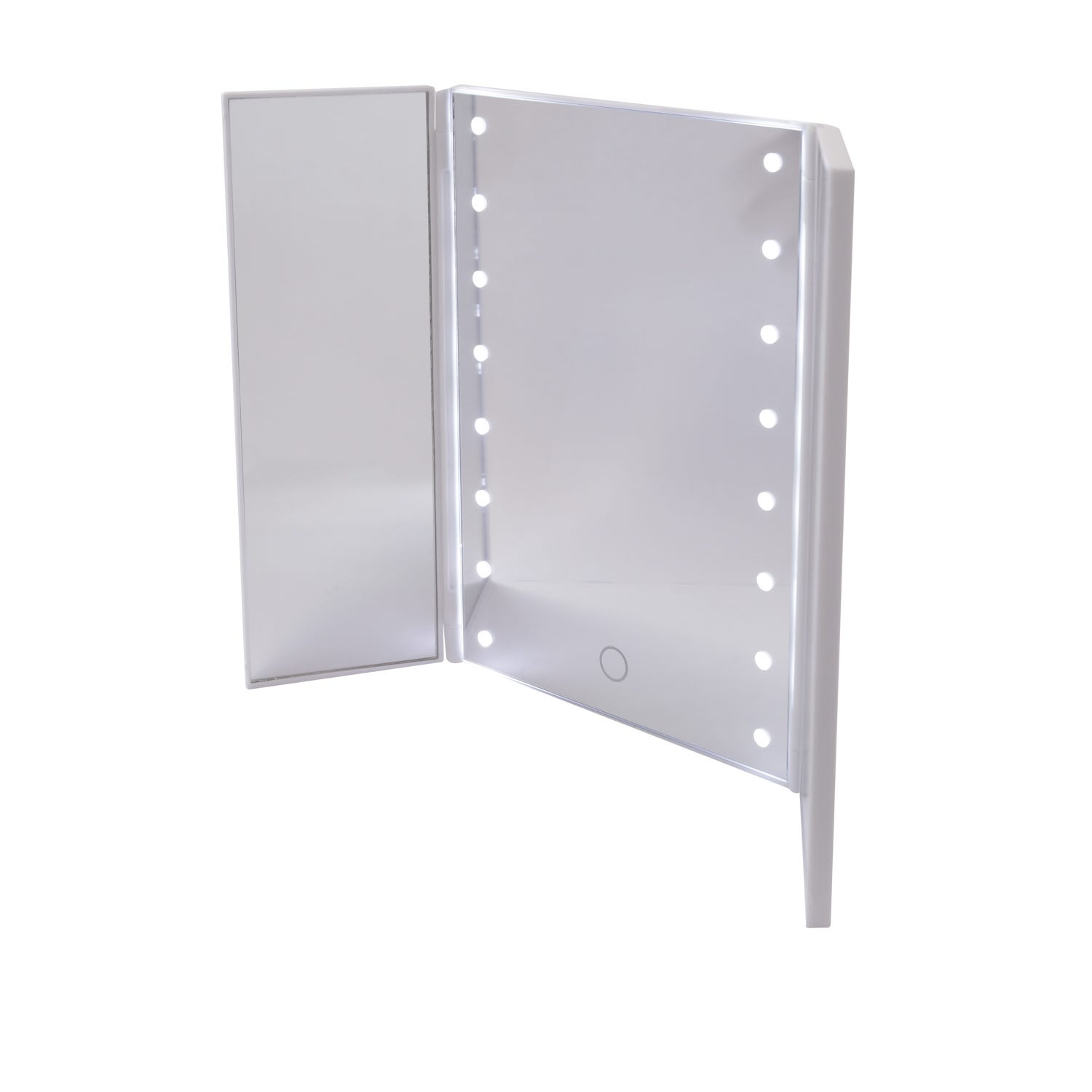 Specchio per trucco con LED bianco 18x24,5 cm