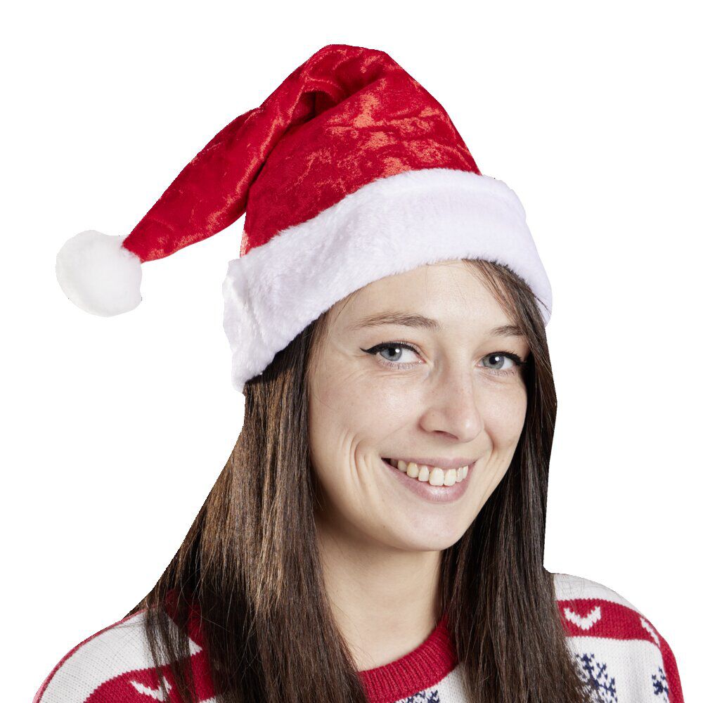 Bonnet de No&euml;l en velours