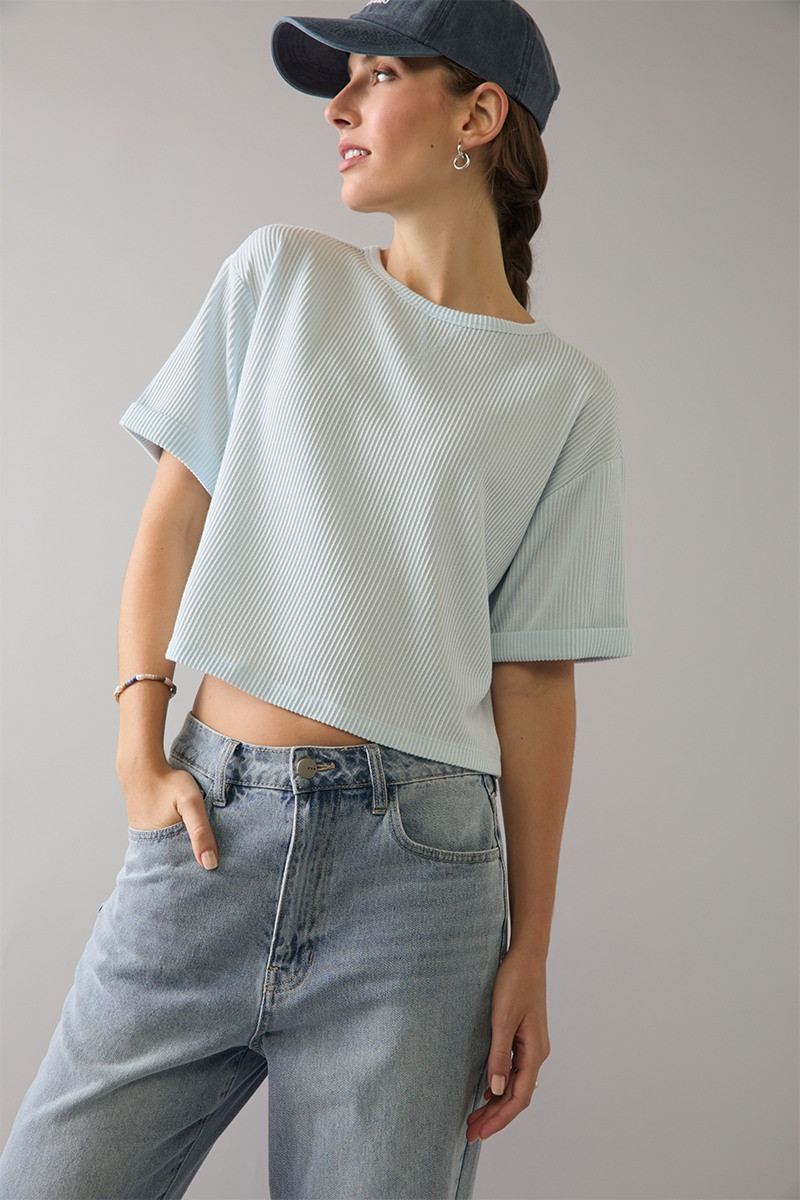 Chrissy Boxy Soft Rib Knit Top