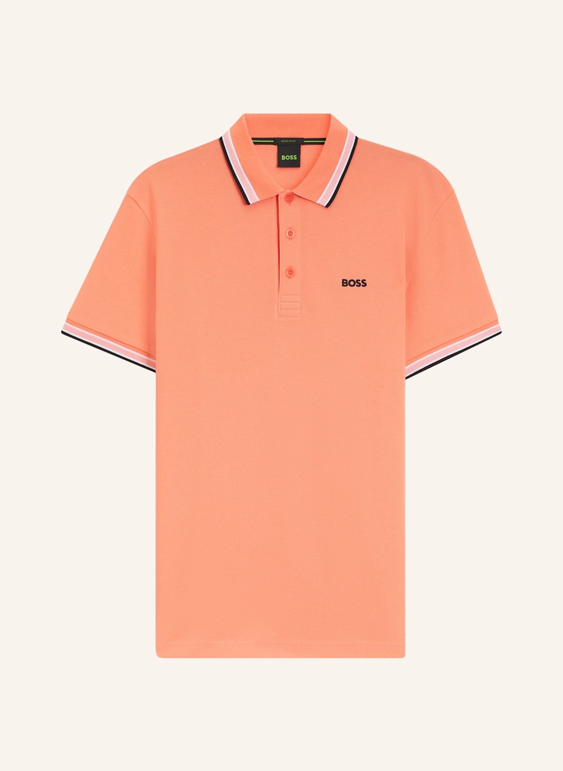 BOSS Piqué-Poloshirt PADDY CURVED Regular Fit