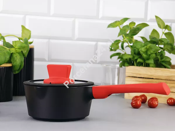 Rondel z pokrywą 16 cm / 1 L ZWIEGER - Obsidian 1Z.OB.R16