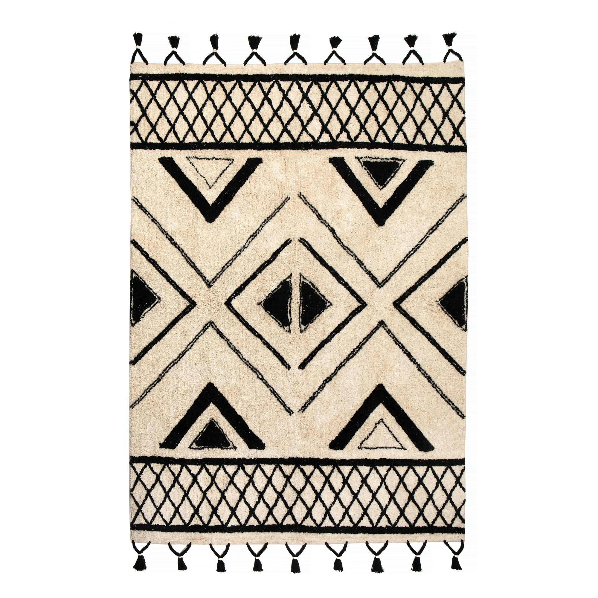 SAMI - Tapis  en coton ombre 200 x 290