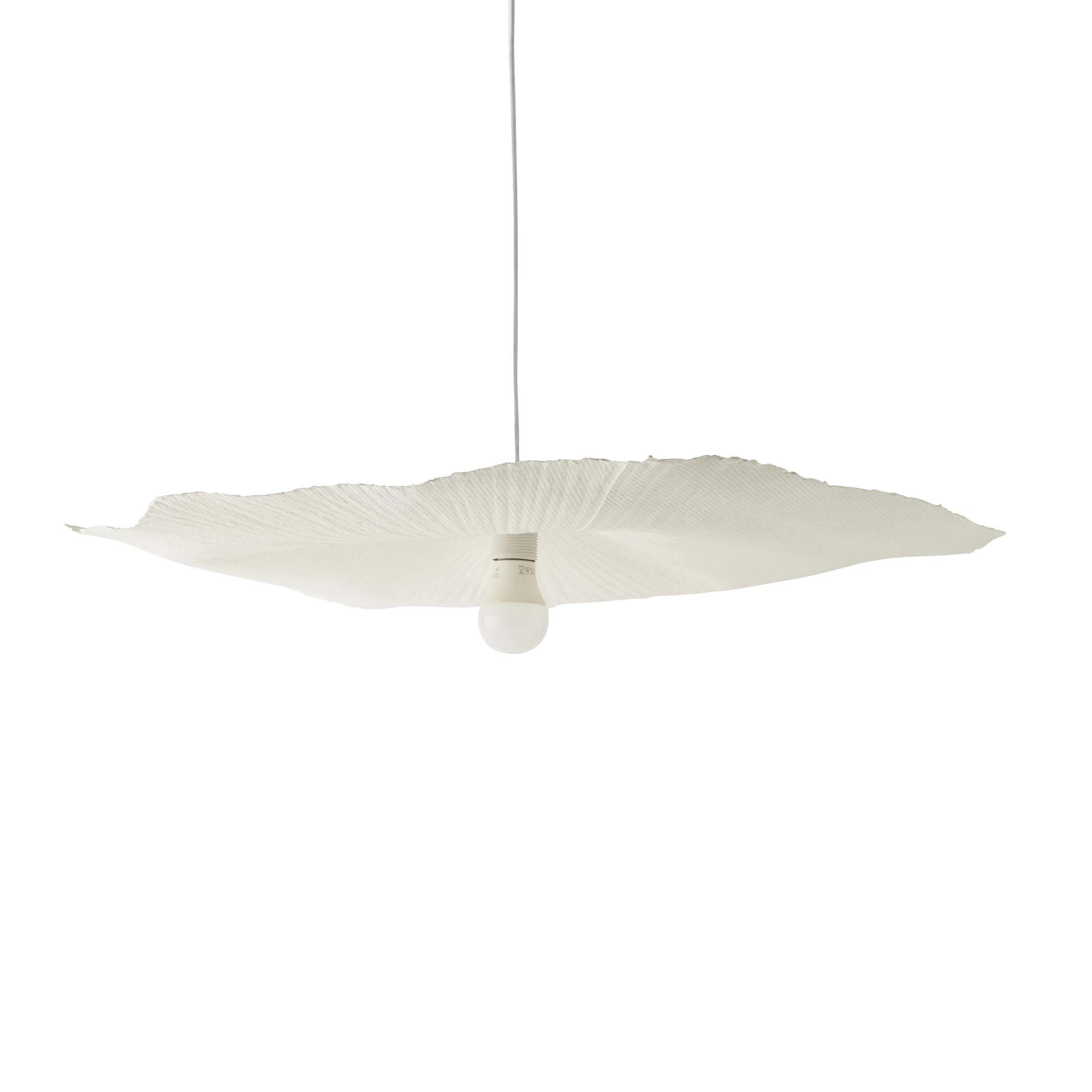 Abat-jour LOUISE coloris blanc 7 x 78 cm diamètre 78 cm