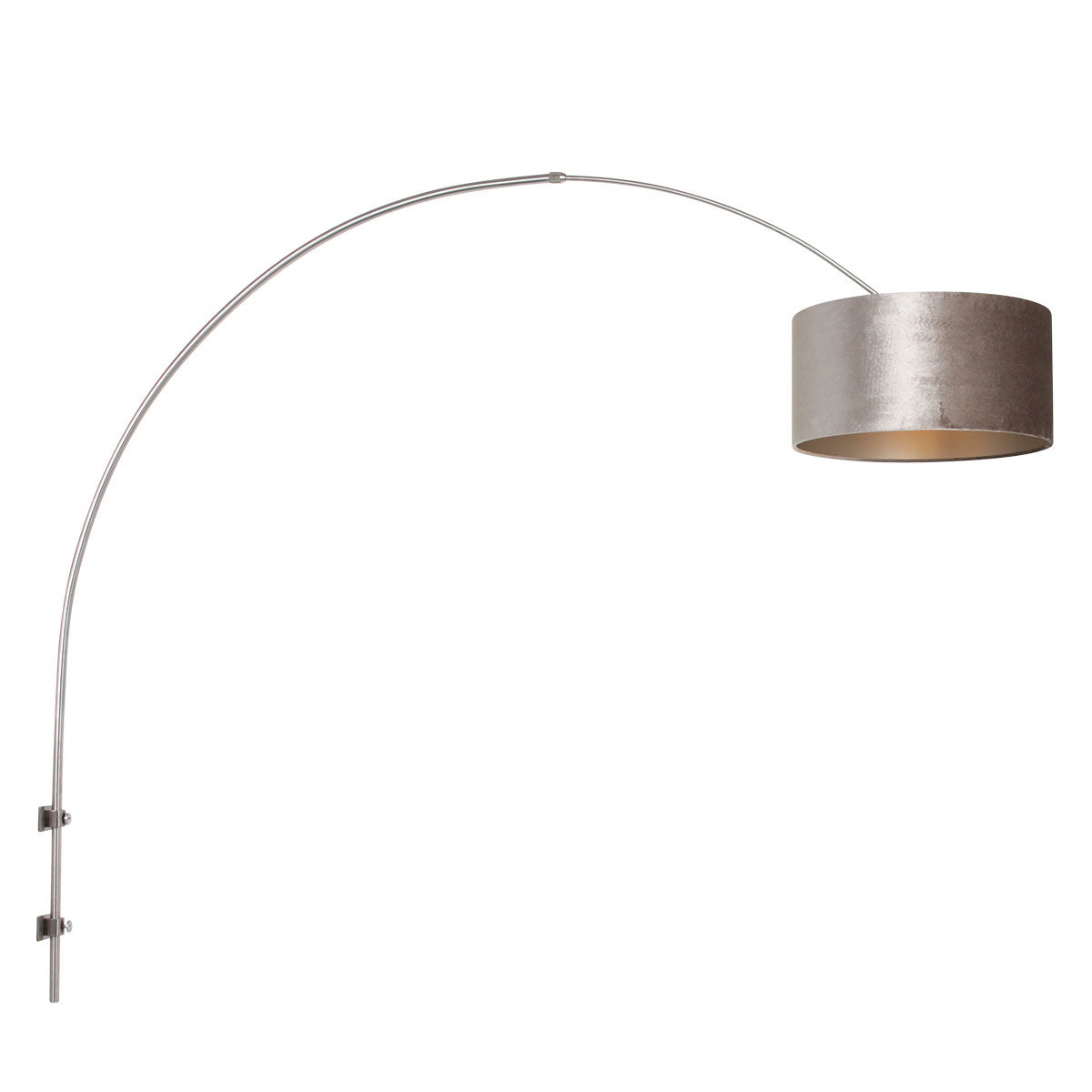 Steinhauer wandlamp Sparkled - 1 lichts - 175x 145 cm - mat chroom zilver