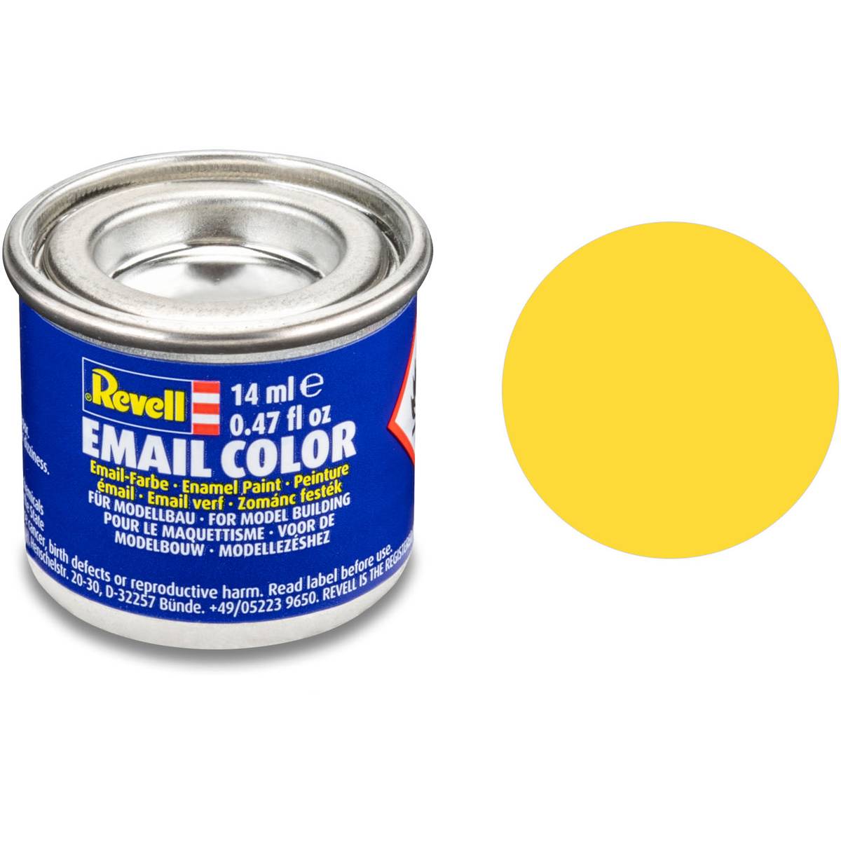 Revell Yellow Matte Enamel Paint 14ml (15)