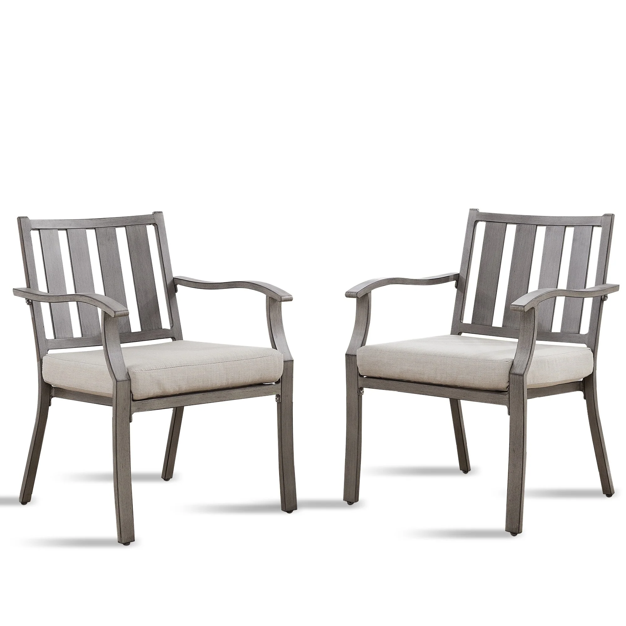 Outdoor Patio Arm Chairs for Lawn, Garden, Backyard (2 Pieces)