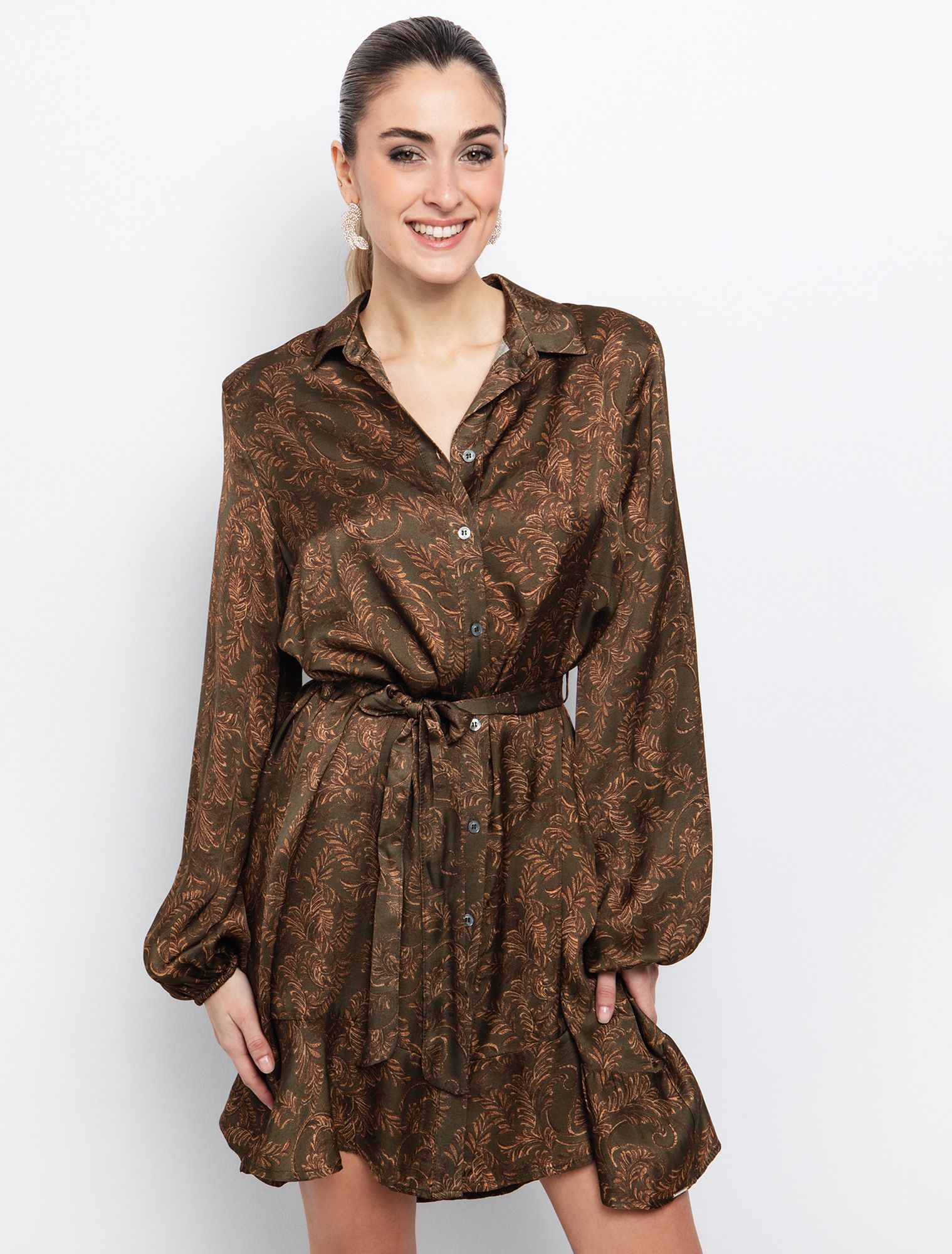 Viscose φόρεμα σεμιζιέ