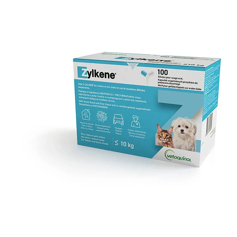 Vetoquinol Zylkene 75mg Dog Cat Supplement 100 units