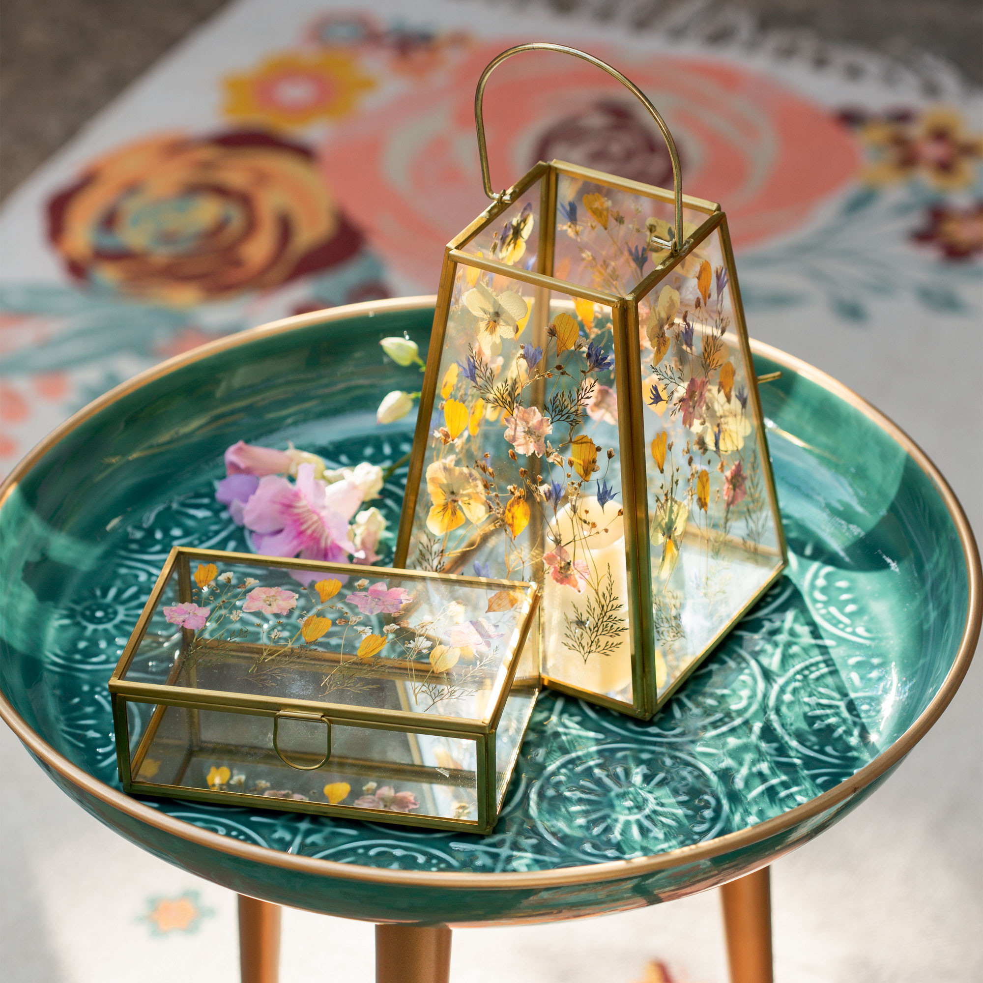 Boîte en verreMyriade fleurie