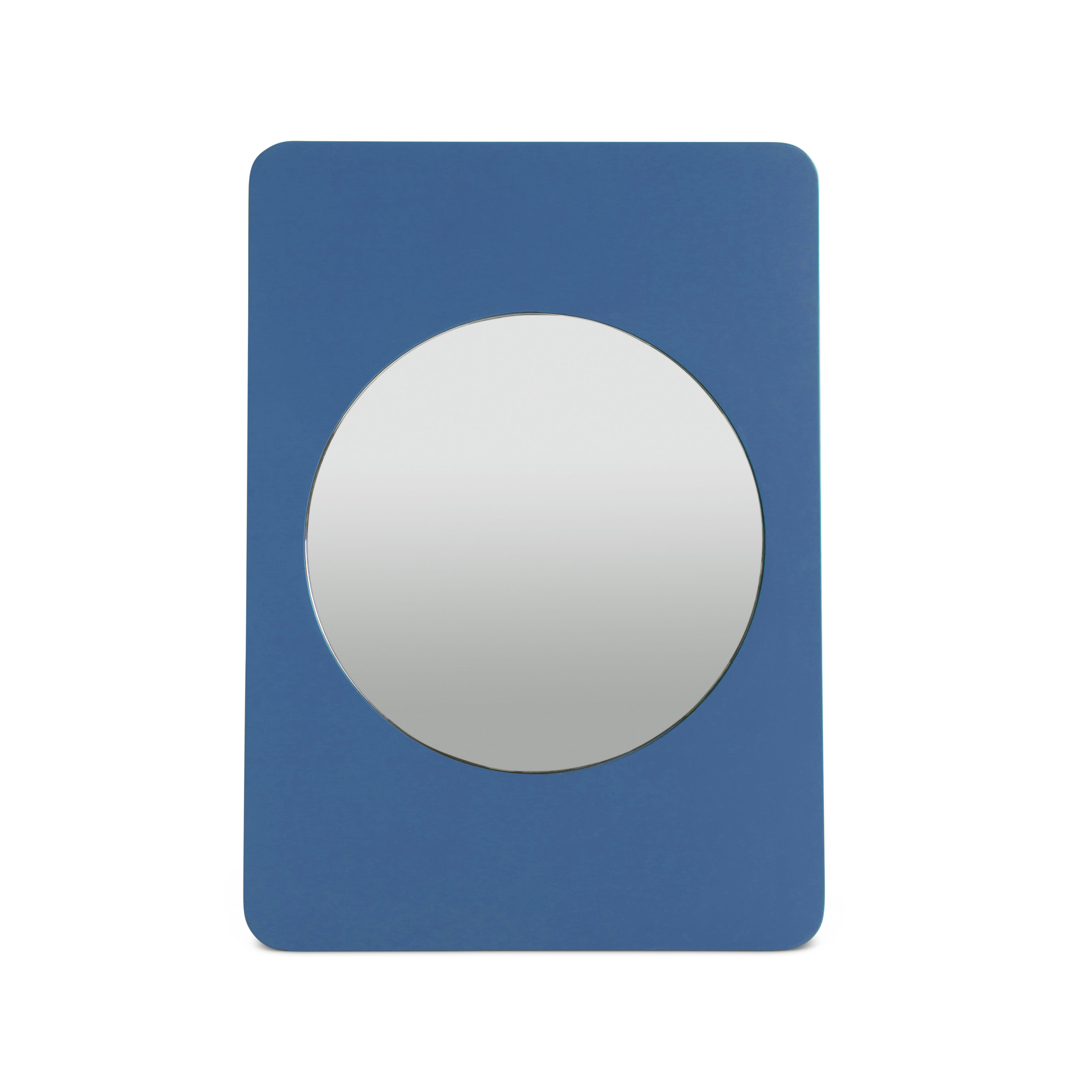 MILOS - Miroir en MDF 70x50cm Bleu Prusse