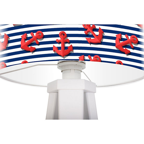 Lampe de chevet kids foto-343 30 x 30 x 45 cm Blanc, rouge