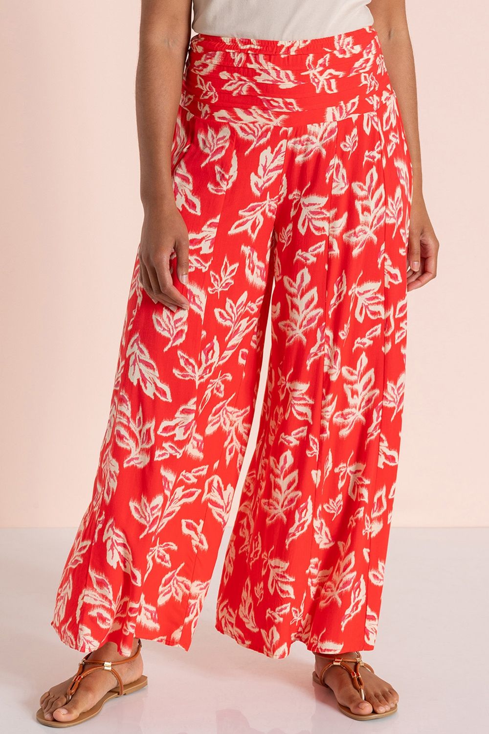 Klass. Printed Pull On Palazzo Trousers