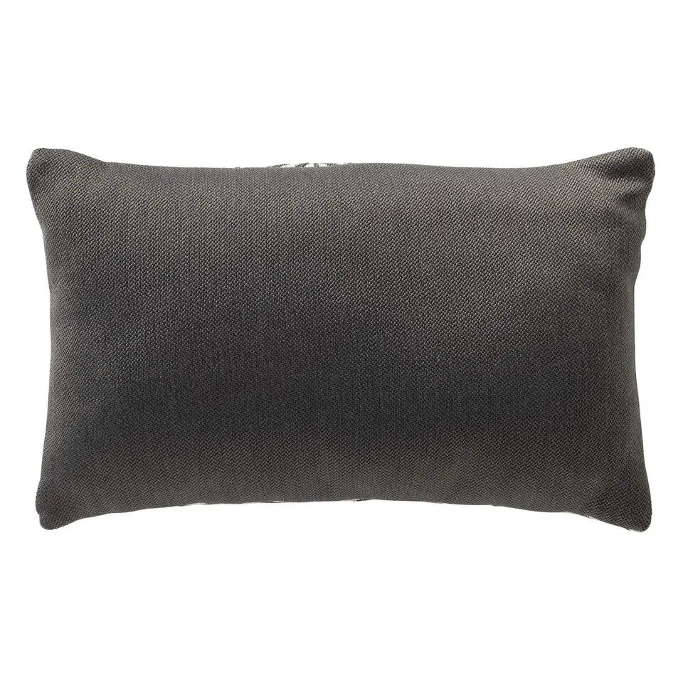 Outdoor kussenhoes Nisa Charcoal Gray - 30x50 cm