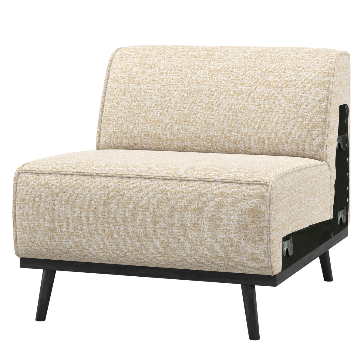 WOOOD 1-zits element bank Statement - Polyester - Beige Melange - 77x79x93