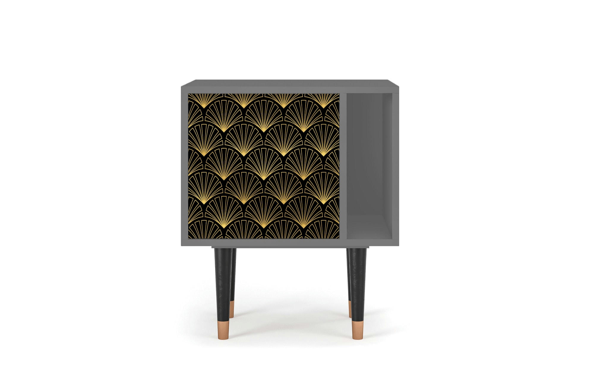 BIRD OF JUNO - Table de chevet noir 1 porte L 58 cm