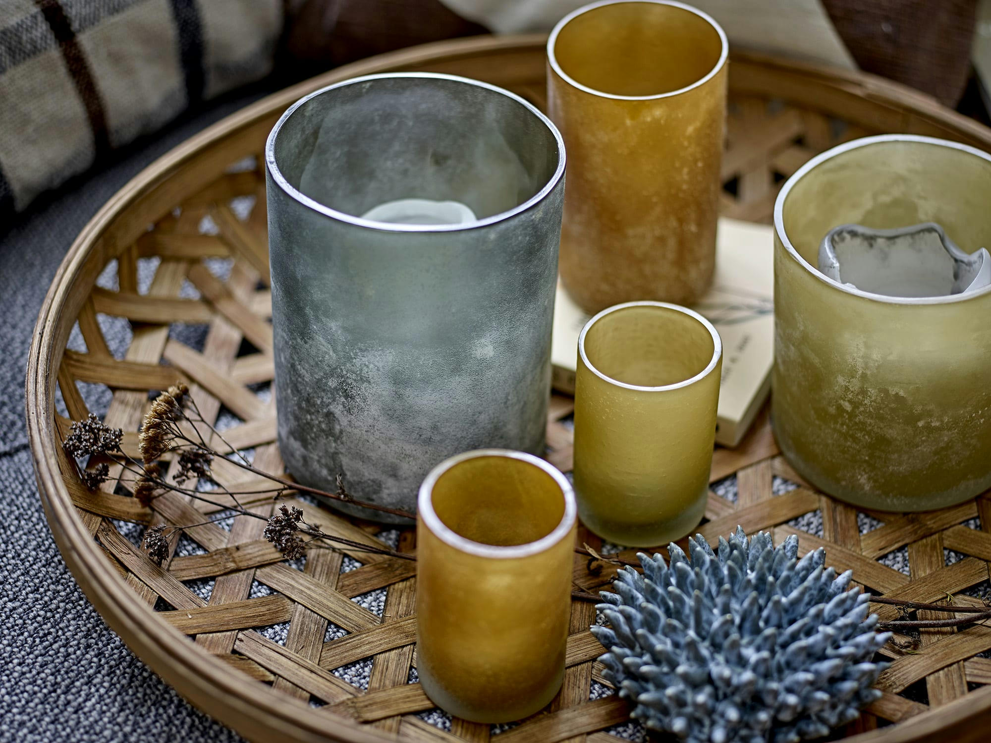 UN JOUR, UN DÉSERT - Photophore Lili en verre H12cm