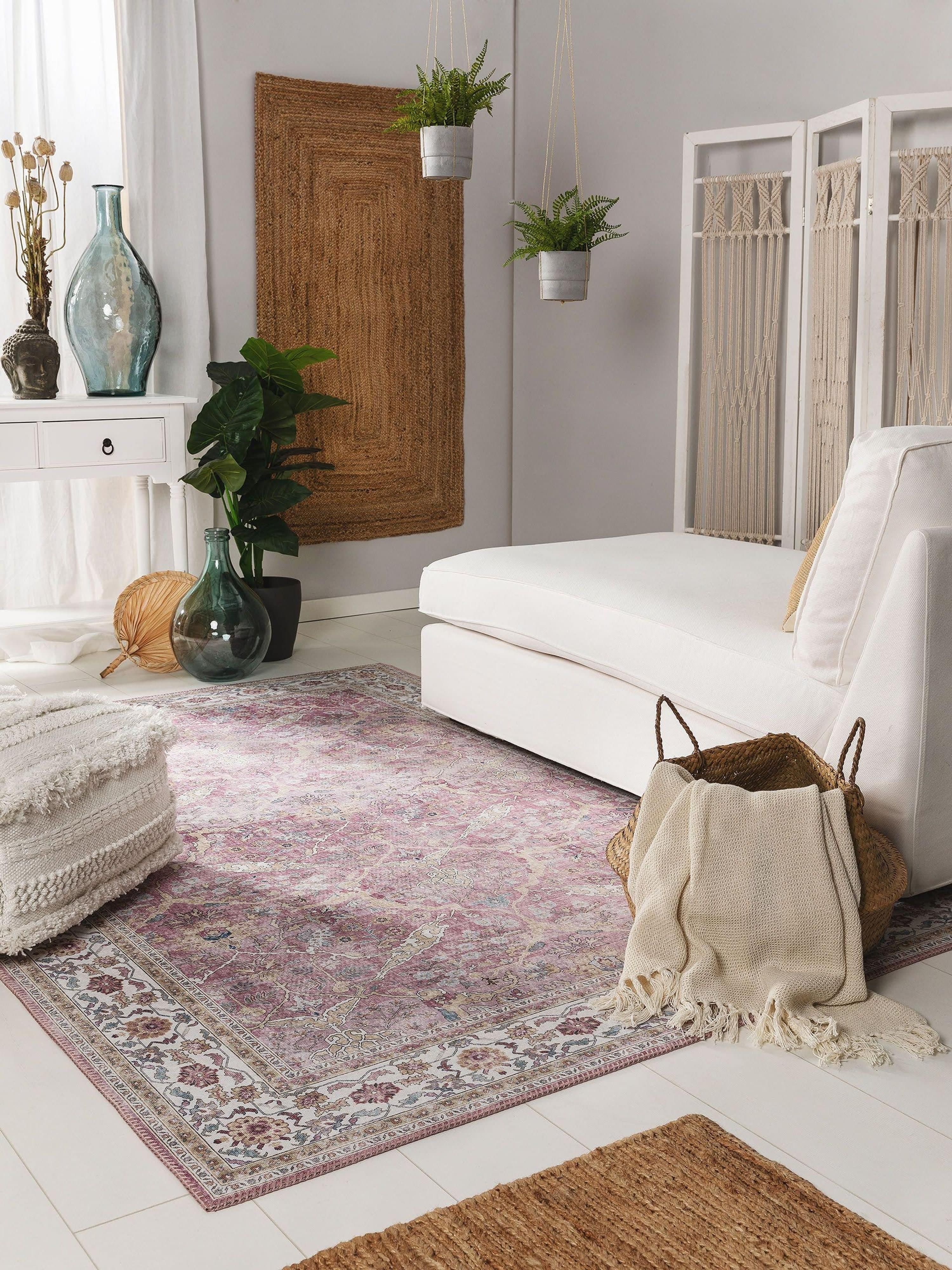 Kurzflor-Teppich Laury mit Ornamentmuster