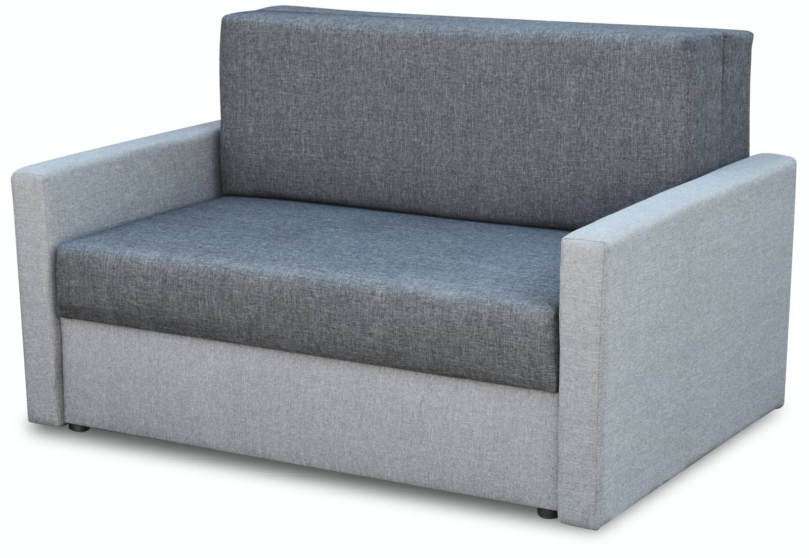 Sofa amerykanka rozkładana Tedi 2 Szara/Grafitowa