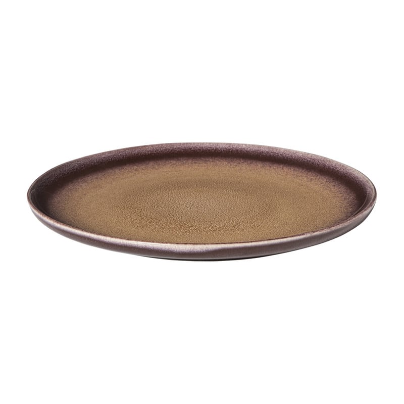 Dinerbord Olivia - bordeauxrood/beige - &Oslash;27.5x2.5 cm