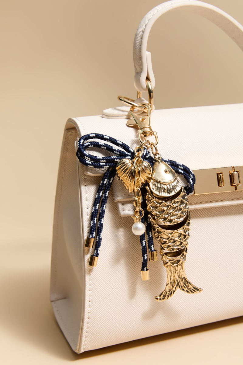 Tara Gold Fish Bag Charm