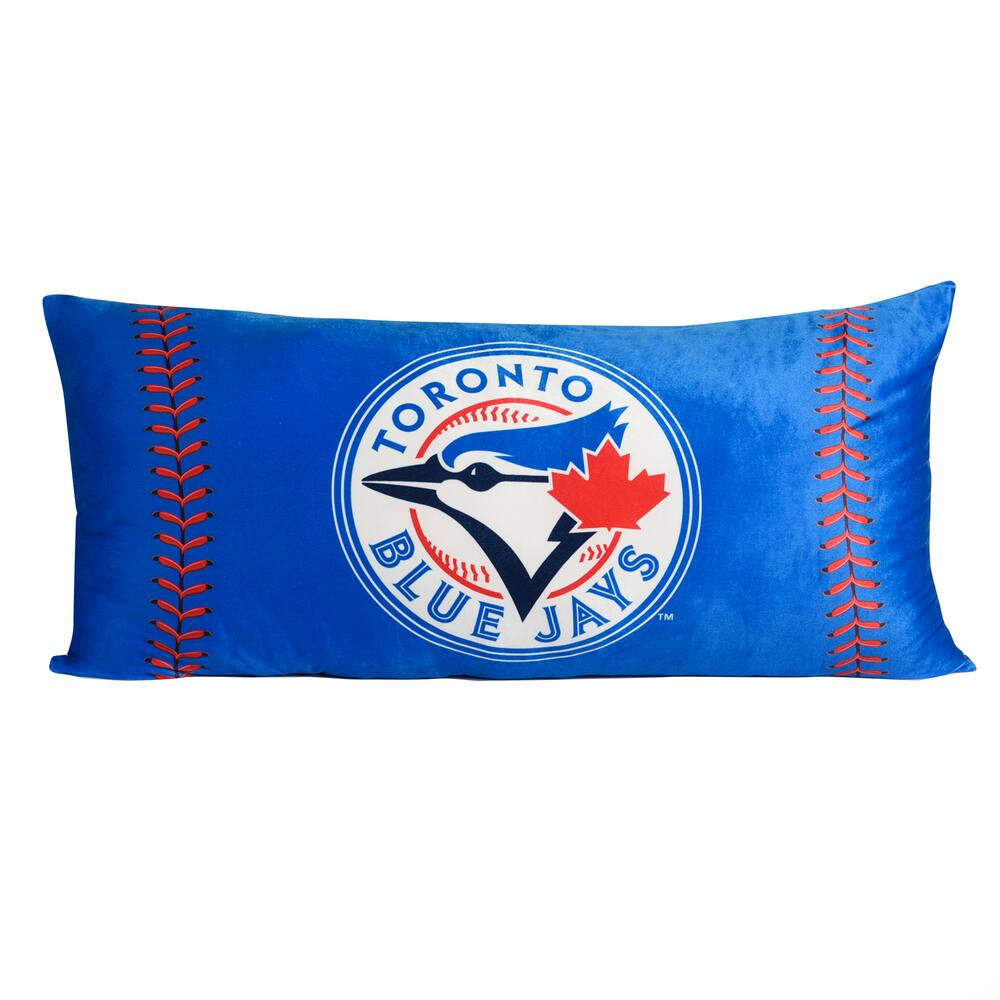 MLB Toronto Blue Jays Body Pillow, 18 x 36-in, Polyester, Blue