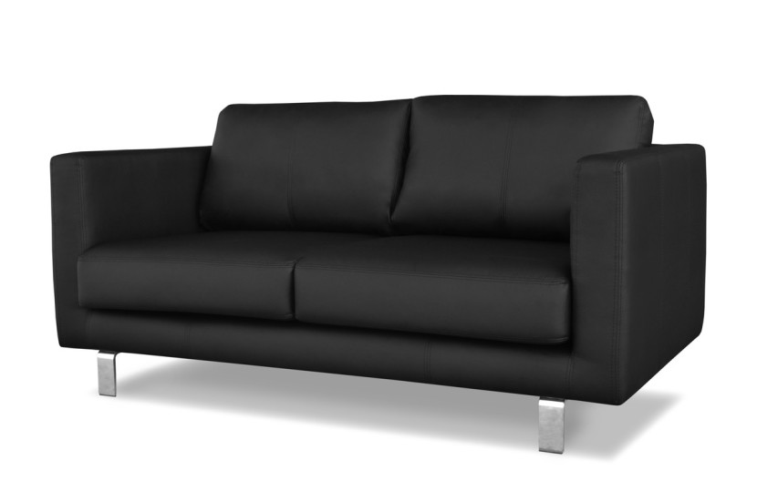 Ropez Boston Sofa 2 osobowa ekoskóra czarna