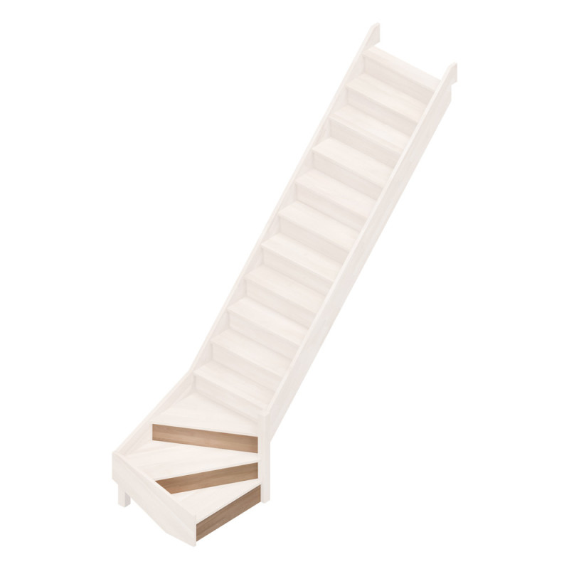 Contremarche pour 1/4 tournant escalier Savoie 3 pièces SOGEM
