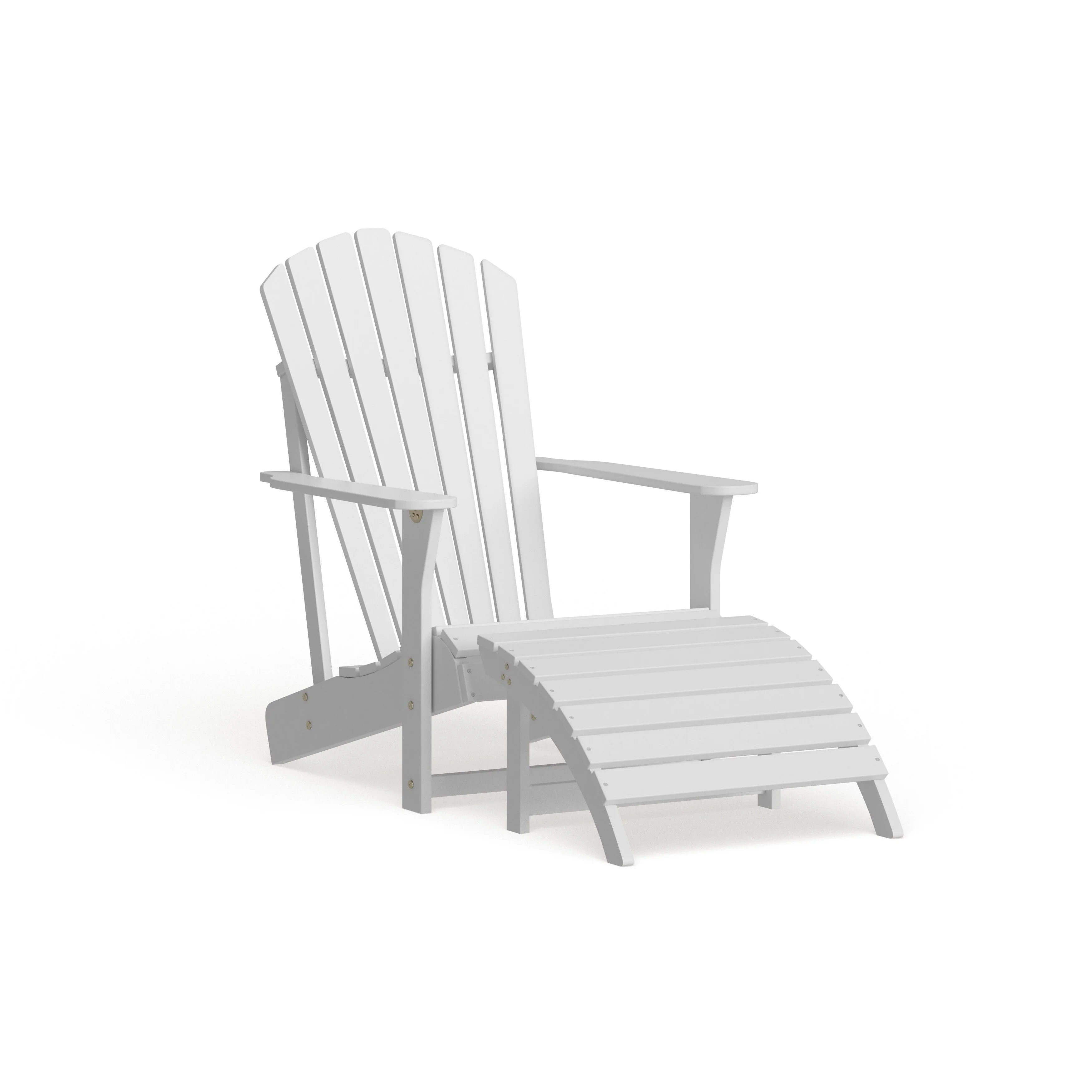 Wooden Adirondack Chair with Footrest