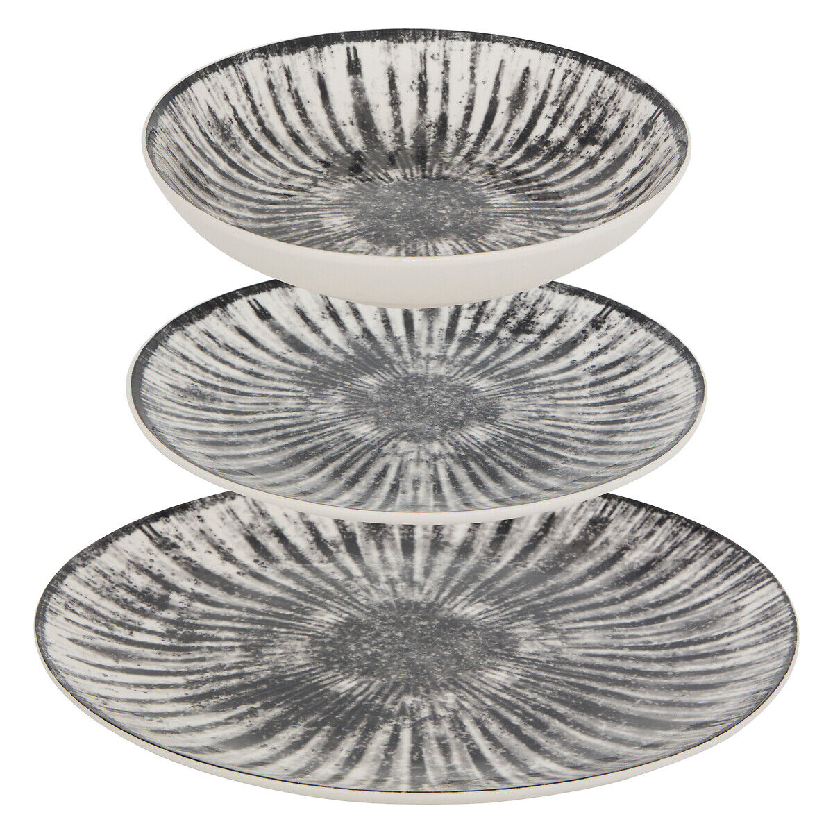 Serviço de mesa 12 peças LUCIE cinza