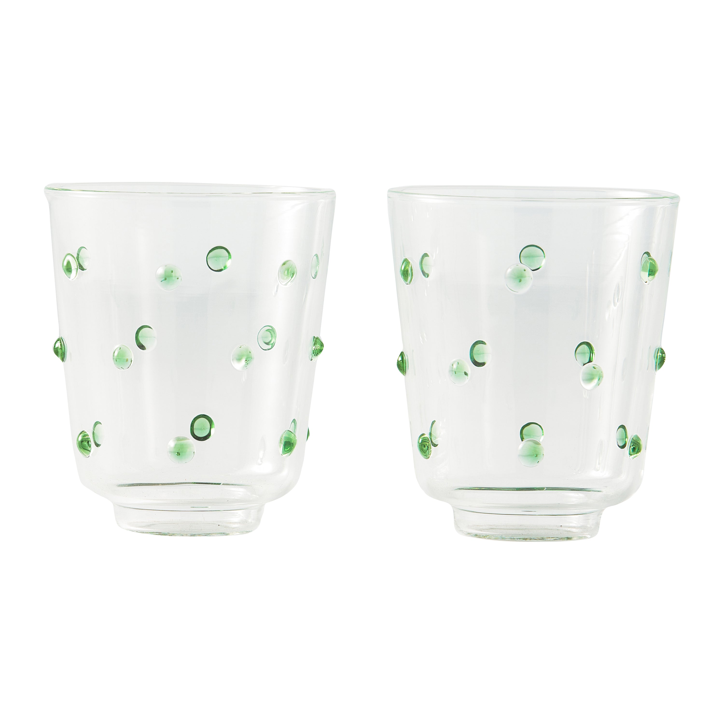 POLSPOTTEN Nob Waterglazen 2 st. - Olijfgroen